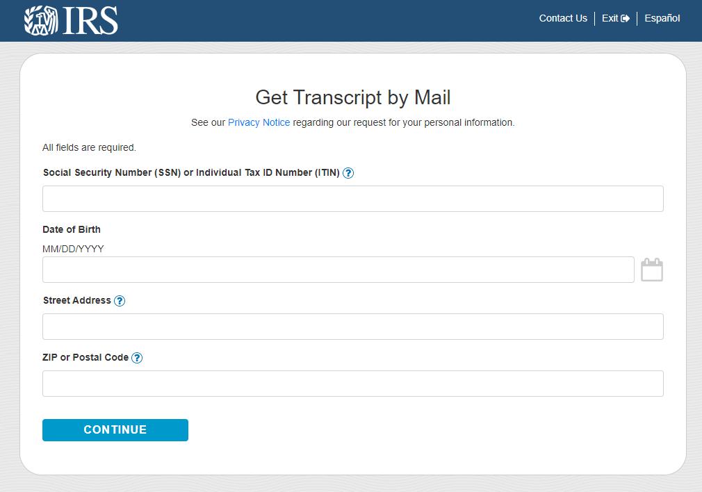 Get Transcript By Mail